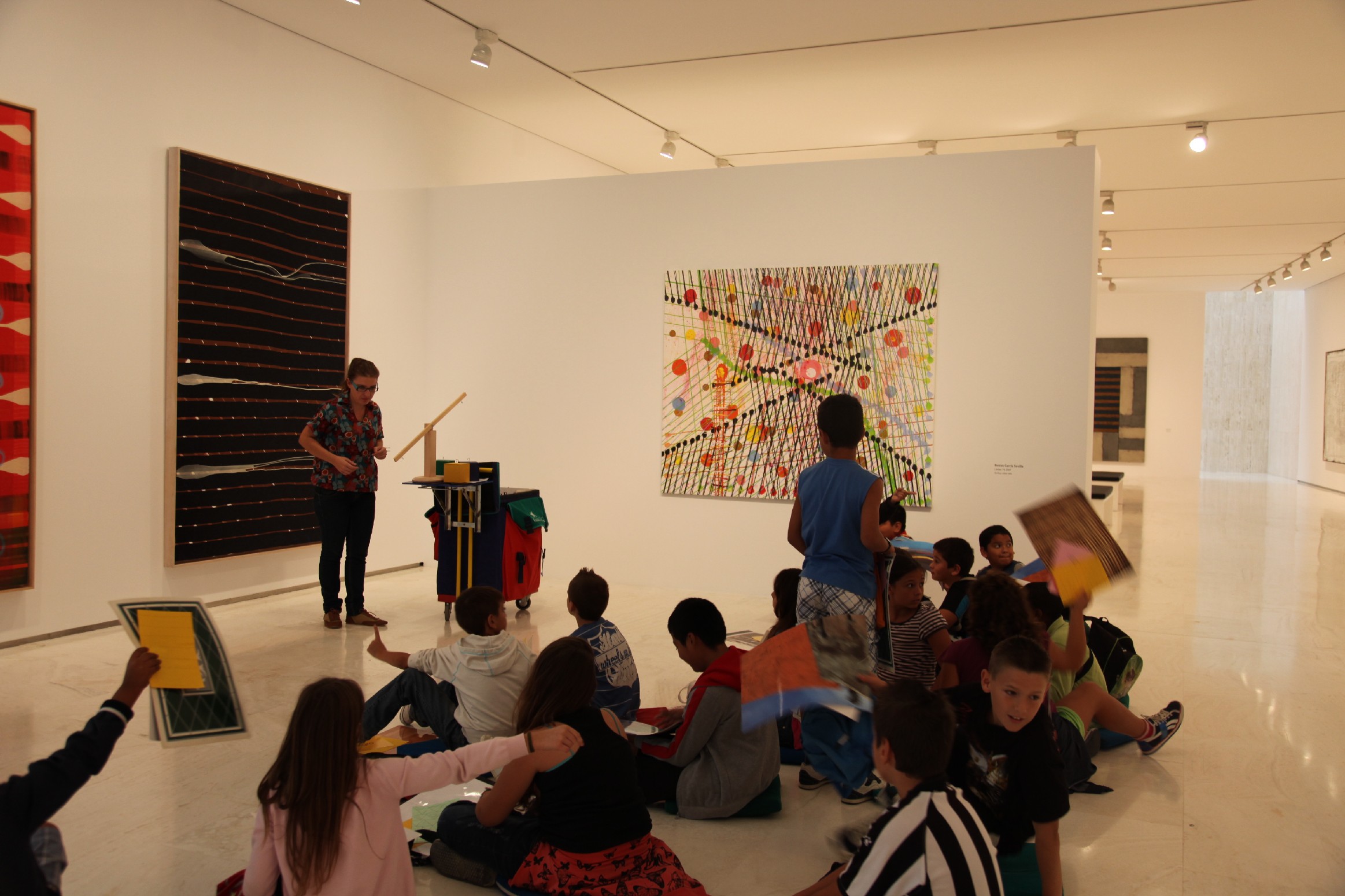 Workshop exhibition. Sensitive planes. Pictorial abstraction. Contemporary Art Collection Foundation "la Caixa"